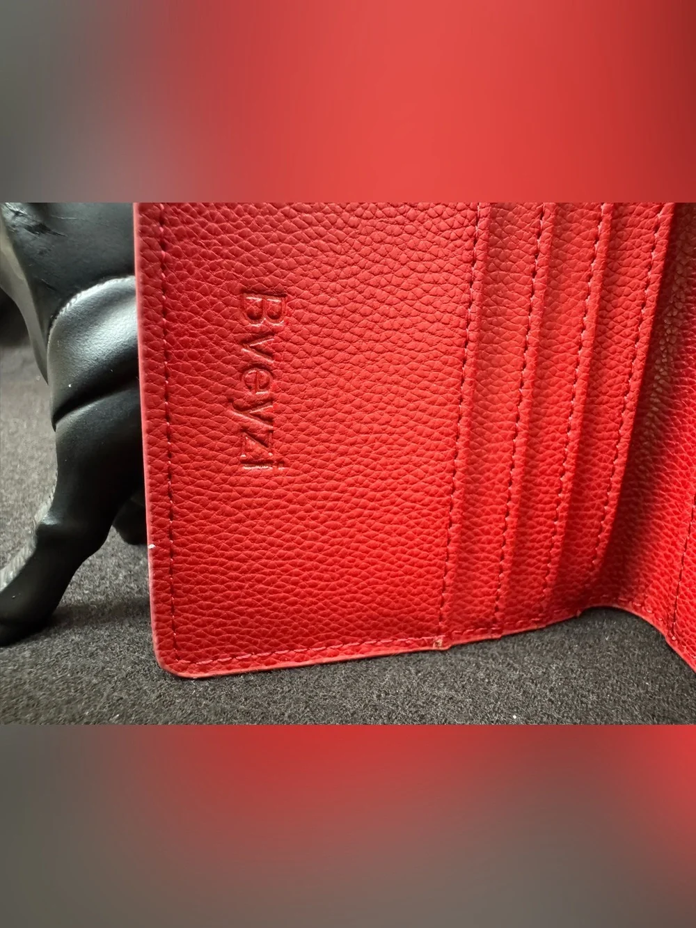 Bveyzi Bveyzi Leather Wallet Fuchsia RFID BLOCKING NEW